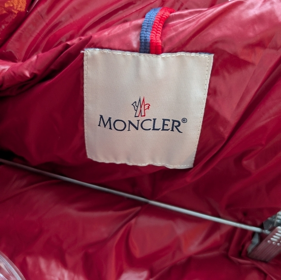 Moncler Red Maya Down Jacket - Picture 13 of 13